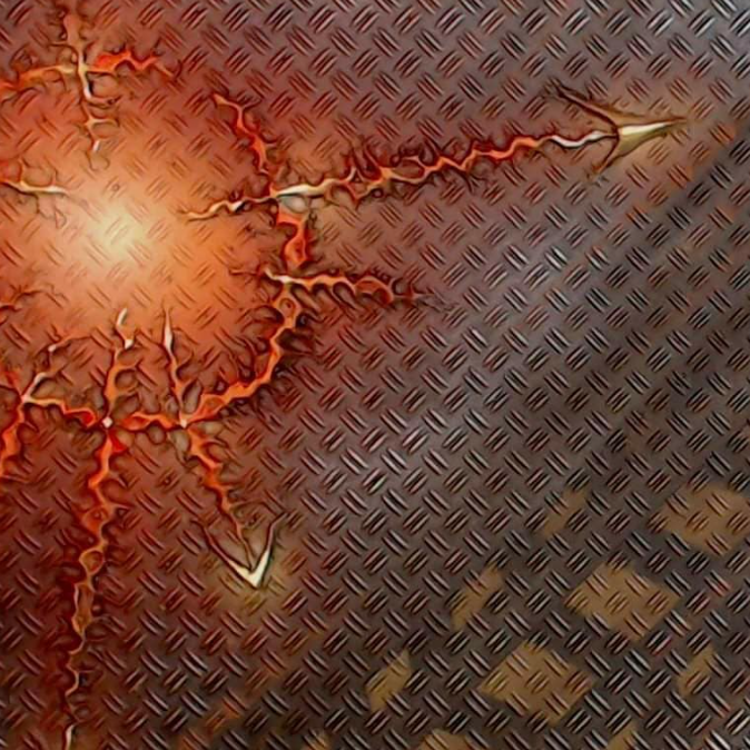 Chaos Diamond Plate - Round Bases
