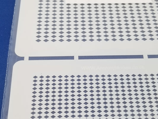 Airbrush Stencil Diamond Cheque Small & Mini