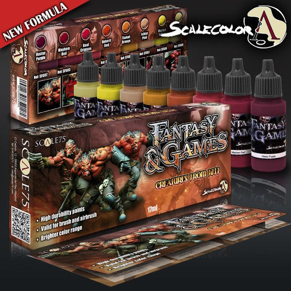 Scale75 Fantasy & Games Creatures From Hell Paint Set