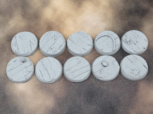 Wood Plank - Round Bases