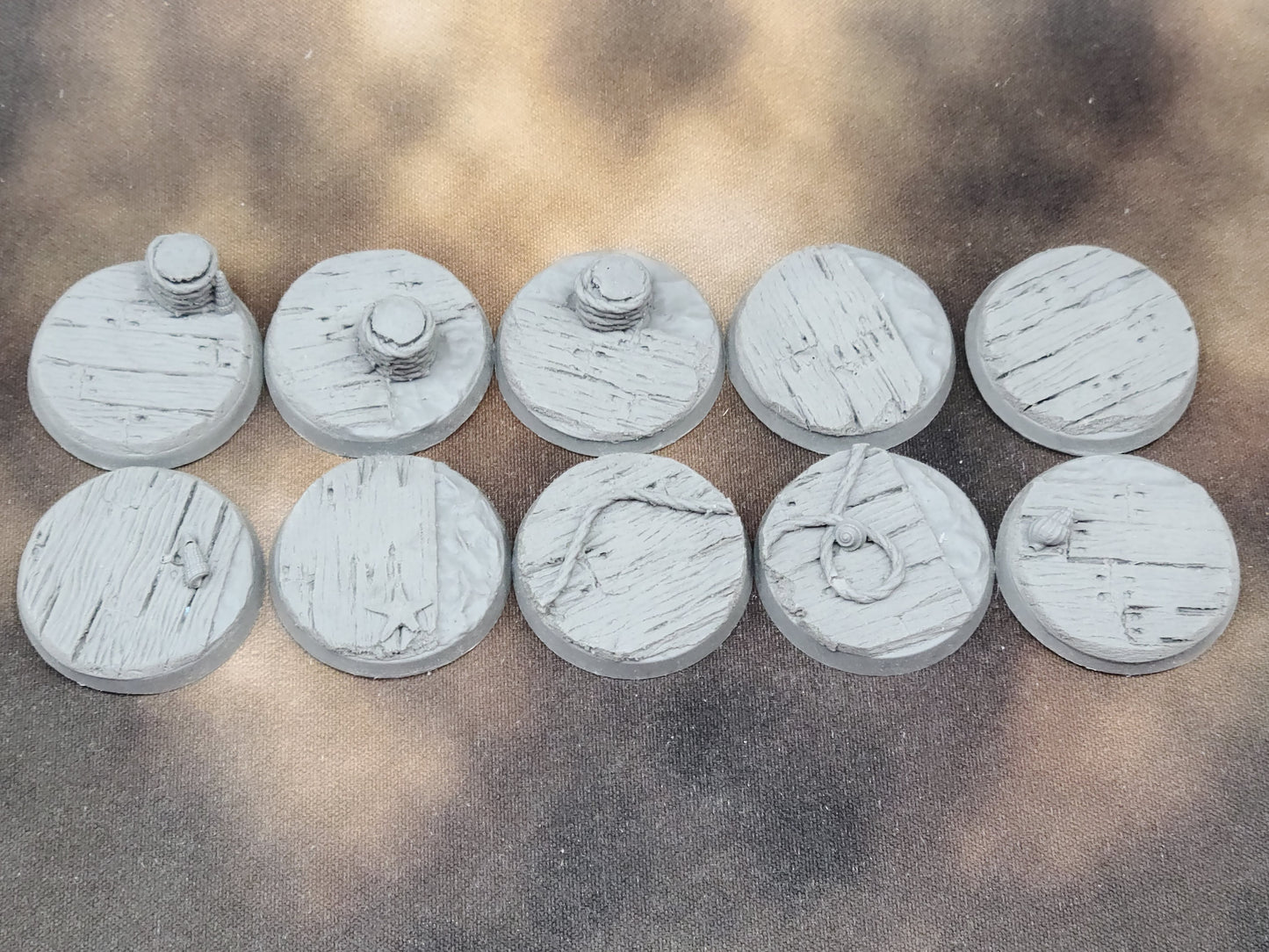 Wood Plank - Round Bases