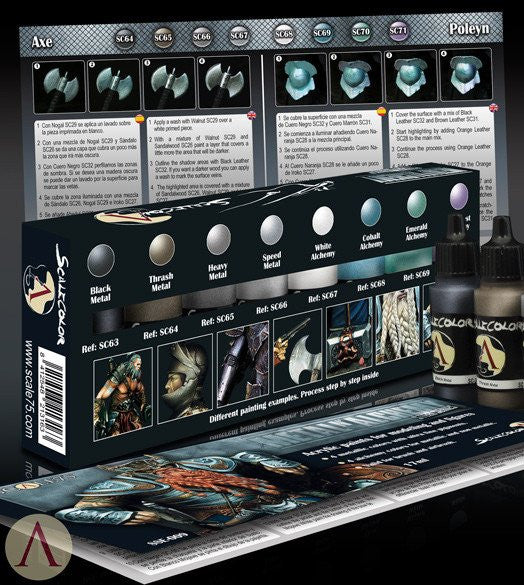 Scale75 Metal 'N' Alchemy Steel paint set