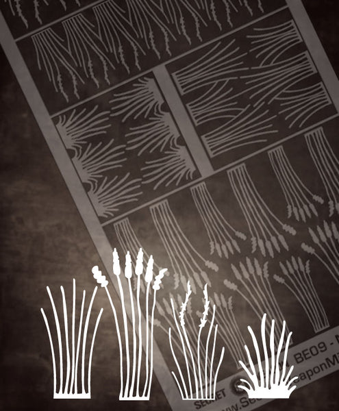 Brass Etch - Marsh Grasses