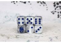 Conquest - City States: Faction Dice on Gray Swirl Dice