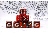 Conquest - Logo on Red and Black Dice "First Blood"