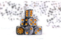 Conquest - Dweghom: Faction Dice on Gray wirl Dice