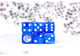 Conquest - Nords: Faction Dice on Bright Blue swirl Dice