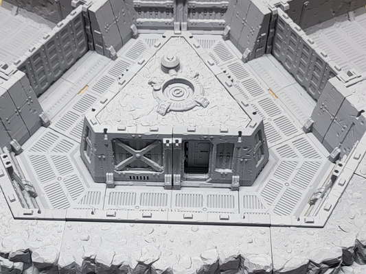 Dark Fantastic Mills – Trench Zone Hill with Bunker (27” Terrain Piece)