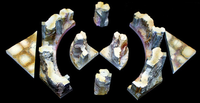 Caverns and Mines Curved Track Wall Set