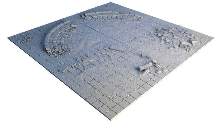 Tablescapes Tiles:  Forgotten City - Mystery Bundle (8 Random Tiles)