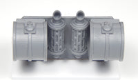 Rear Engine Plate with Fuel Tanks B