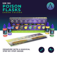 Scale75 Instant Colors POISON FLASKS Set Green Colors