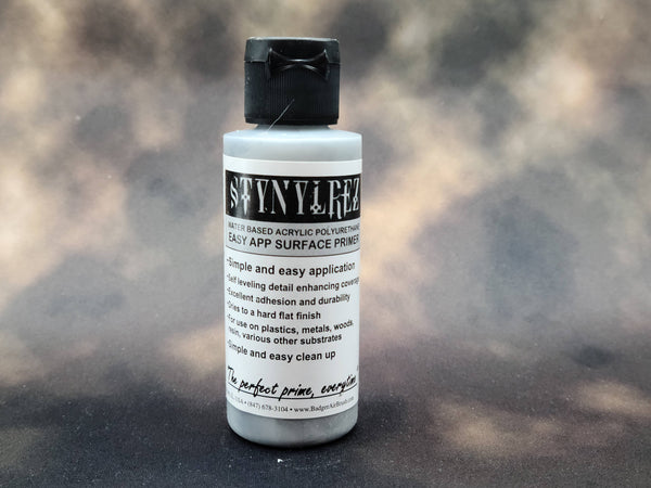 Badger Airbrush paint Stynylrez Gray Primer 2oz