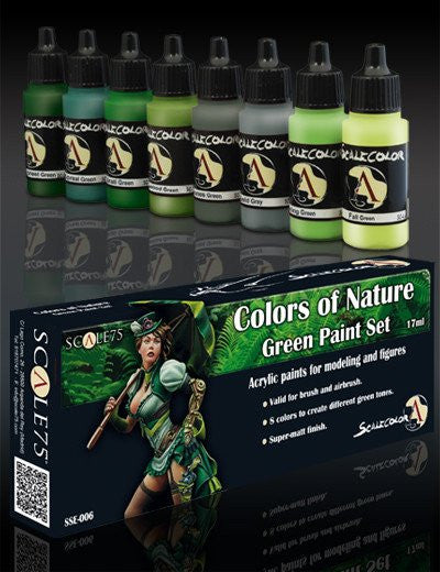 Scale75 Scalecolor Colors of Nature Green paint set