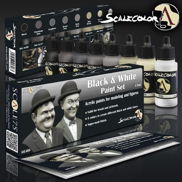 Scale75 Scalecolor Black and White paint set