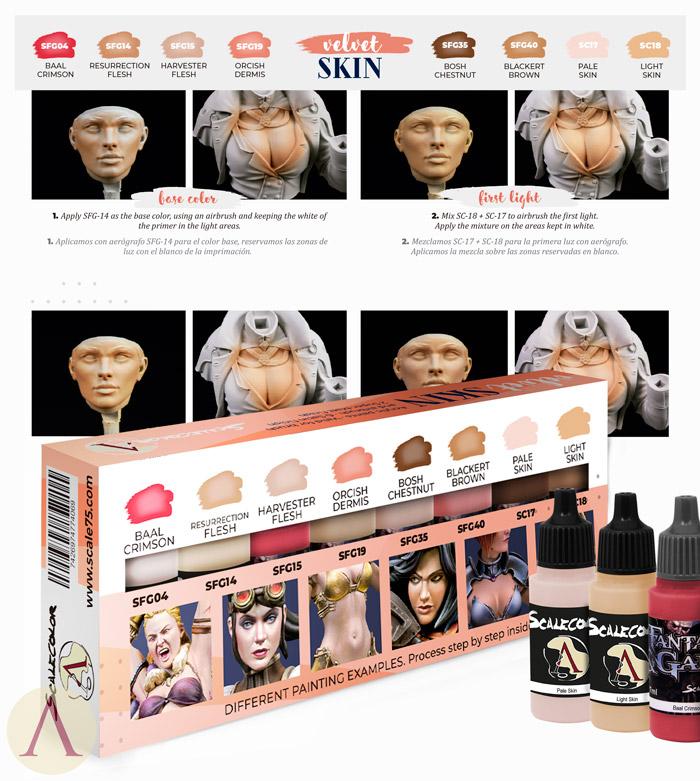 Scale75 Scalecolor Velvet Skin paint set