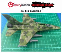 Airbrush Stencil Sticker Digi Camo #2