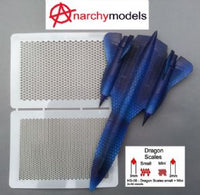 Airbrush Stencil Dragon Scales Small & Mini