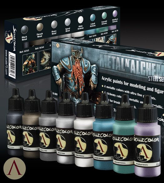 Scale75 Metal 'N' Alchemy Steel paint set