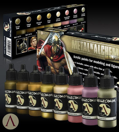 Scale75 Metal 'N' Alchemy Golden paint set