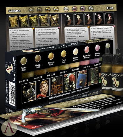 Scale75 Metal 'N' Alchemy Golden paint set